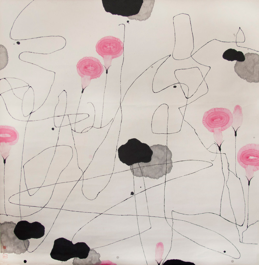 Li Changyi. Lotus Dream. Ink on paper 120 x 128 cm
